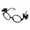 2 PCS Mini LED Flashlight Adjustable Eyeglass Clip Light Reading Ligh(Black)