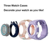 Changing Case Electronic Watch Mini Cartoon Alarm Clock Waterproof Watch(Girl)