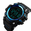SKMEI 1384 Multifunctional Men Outdoor Fashion Noctilucent Waterproof LED Digital Watch (Blue)