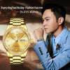 OLEVS 7003 Men Multifunctional Waterproof Mechanical Watch(Gold)