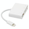 NK-103C 4 In 1 8 Pin to HDMI Multi-function Mobile Phone Converter Adapter (White)