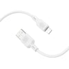 BOROFONE BX113 2.4A USB to 8 Pin Silicone Charging Data Cable, Length:1m(White)