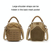 Outdoor Sports Multifunctional Laser Cutting Crossbody Bag(Khaki)