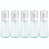 10 PCS Portable Refillable Plastic Fine Mist Perfume Spray Bottle Transparent Empty Spray Sprayer Bottle, 60ml(Blue)