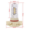 H16 80W 850LM White Light 16-3535-LEDs Car Daytime Running Light Front Fog Light Bulb, DC 12-24V