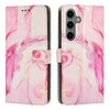 For Samsung Galaxy A36 / A56 Painted Marble Pattern Leather Phone Case(Rose Gold)
