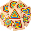 DIY Creative 3D Wooden Puzzle Geometry Shape Puzzle Children Educational Toys(Polygon)
