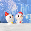 3pcs Christmas Lovely Micro Landscape Snow Ornament Decorative Accessories, Style: No.17 Swimming Circle Old Man