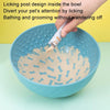 Slow Feeder Dog & Cat Lick Bowl (Blue) - Anxiety Relief