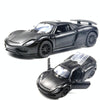 1:36 Three-door Open Alloy Sports Car Model Pull Back Car Boy Toy(Gem Black)