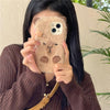 For iPhone 16 3D Capybara Plush Full Coverage Phone Case(Brown)