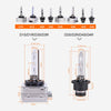 2 PCS D2S 35W 3800 LM 8000K HID Bulbs Xenon Lights Lamps, DC 12V(White Light)