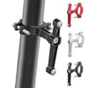 Bicycle Aluminum Alloy Bottle Cage Conversion Seat Fixed Adjustable Bottle Cage(Red)