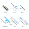 2sets 6 in 1 Baby Care Cleaning Kit Nail Scissors Combination Set, Color: Blue