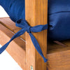 130 x 50cm Outdoor Home Patio Waterproof Sunscreen Bench Cushion, Color: Navy Blue