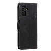 For Samsung Galaxy A36 Retro Splicing Horizontal Flip Leather Phone Case(Black)