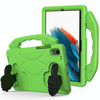 For Samsung Galaxy Tab A8 10.5 2021 X200 / X205 Thumb Bracket EVA Shockproof Tablet Case(Green)