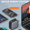 LDNIO Q408 100W GaN USB+3 USB-C / Type-C Interface Charger with 1m 100W USB-C / Type-C to USB-C / Type-C Data Cable, Plug Type:EU Plug(Black)