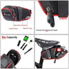 WEST BIKING Bicycle Waterproof Tail Bag Mountain Bike Riding Equipment Saddle Bag Large (Black Gray)