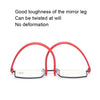 TR90 Seniors Clear Glasses With Portable Case Lightweight Presbyopic Glasses, Degree: +2.50(Brown)
