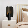 H400 Decorative Table Lamp Exhibition Hall Study Room Warm Bedroom Bedside Lamp, CN Plug(Black)