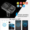 BT72 Dual USB Charging Smart Bluetooth FM Transmitter MP3 Music Player Car Kit with 1.5 inch White Display Screen, Support Bluetooth Call, TF Card & U Disk