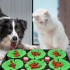 Silicone Licking Mat for Dogs & Cats, Green, Slow Feeder