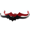 3 PCS  European and American Style Popular Bat Styling Leather Necklace Collar, Random Color Delivery