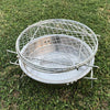 RG_011 Outdoor Round Folding Stainless Steel Barbecue Grill, Size: 30 x 19.5cm