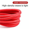 Baseus 1.5A 2m USB to 8 Pin High Density Nylon Weave USB Cable for iPhone, iPad(Red)