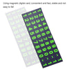 Hidden Parking Number Card Nightlight Number Button Parking Number Card, Style: Neutral (Black)