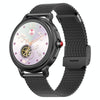 CF96 1.2 inch Waterproof Smart Steel Strap Wristband Support Heart Rate Monitoring / Blood Pressure Monitoring(Black)
