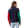 Women Small Snowflake Christmas Knit Sweater, Size: M(Dark Blue)