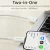 ROCK P8 Prime Series 1m USB Fast Charging Data Cable, Interface:2.4A 8 Pin(White)