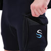 SLINK Dive Pocket Shorts Rafting Rowing Pants, Size: XXL(Black)