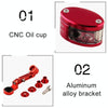 Motorcycle Modification Parts Front Brake Fluid Oil Universal Brake Oil Cup for Kawasaki / Suzuki(Black)