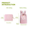 Lightweight Folding Backpack Student Schoolbag Large Capacity Outdoor Travel Camping Hiking Backpack(Pink)