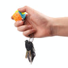2 PCS Mini Keychain Magic Cube Decompression Toy Third-order Keychain Flat Version