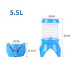 Outdoor Camping Portable Car Retractable Folding Bucket With Faucet, Capacity: 5.5L