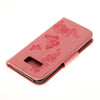 For Galaxy S8 Butterflies Embossing Horizontal Flip Leather Case with Holder & Card Slots & Wallet & Lanyard(Pink)