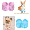 Small Dog Shoes, Rubber Paw Protection Boots, Yellow, 2pcs