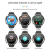 M68 Plus 1.52 inch Round Screen 2 in 1 Bluetooth Earphone Smart Watch, 512MB Memory Support Health Monitoring(Black)