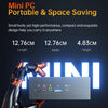 MN37 Barebone Mini PC, AMD Ryzen 7 3750H CPU, No RAM+Hard Disk, Support 3 Screens Output(Silver Grey)