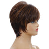 WIG-155 Ladies Short Curly Wig High Temperature Silk Chemical Fiber Headgear(Brown)