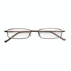 Reading Glasses Metal Spring Foot Portable Presbyopic Glasses with Tube Case +3.50D(Yellow)