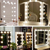 2 LEDs Mirror Front Light Dimmable Makeup Mirror USB Touch Control Light