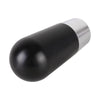 Universal Car Small Ellipsoid Resin + Carbon Fiber Metal Gear Shift Knob (Black)