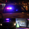 High qulaity DC 12V,9W LED Waterproof Car Sunshade Red Light And Blue Light Warning Lights Strobe Emergency Lights Flashing Light with 12 Kinds Flash Patterns