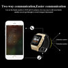 D99+ 1.22 inch HD LCD Screen GPS Smartwatch for the Elder Waterproof, Support GPS + LBS + WiFi Positioning / Two-way Dialing / Voice Monitoring / One-key First-aid / Wrist off Alarm / Safety Fence (Champagne Gold)
