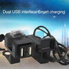 Dual USB Port 12V Waterproof Motorbike Motorcycle Handlebar Charger 5V 1A/2.1A Adapter Power Supply Socket for Phone Mobile